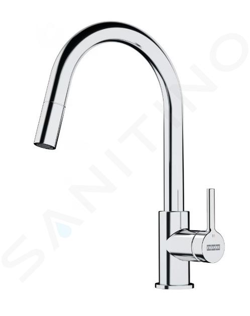 Franke Lina - Miscelatore da lavello FS 3229.031 con bocca di erogazione estraibile, cromo 115.0693.229