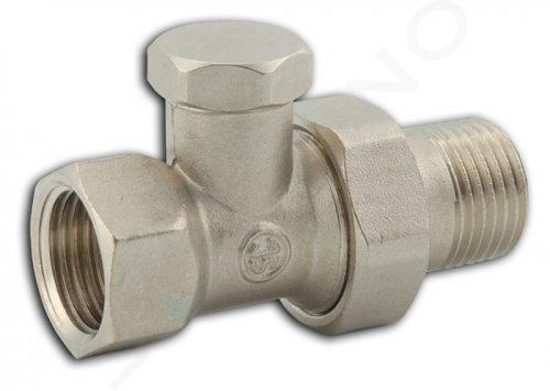 Novaservis Accesorios de fontanería - Racor de radiador, recto bloqueable 3/8" RA320/10