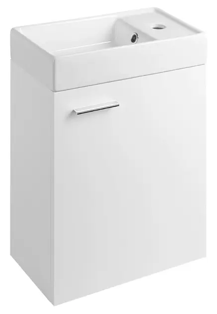 Aqualine Zoja - Mueble con lavabo de 40x22 cm, blanco 51049A-02
