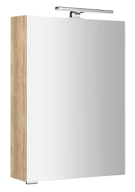 Levně Sapho Mirró - Zrcadlová skříňka s LED osvětlením 50x70x16 cm, P/L, dub alabama MC050-0022