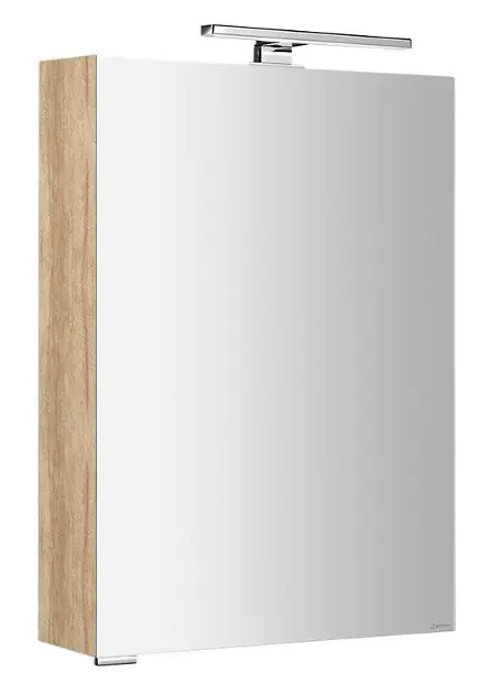 Sapho Mirró - Ogledalo-ormar s LED rasvjetom, 50 x 70 x 16 cm, za lijevu stranu, Alabama hrast MC050-0022