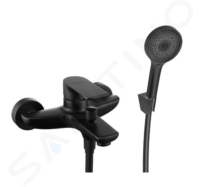 kielle Vega - Bath mixer tap with fittings, matte black 10318SN14