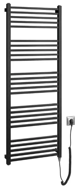 Sapho Metro-E - Grijaći element 50 x 134 cm, 500 W, mat crna ME513B