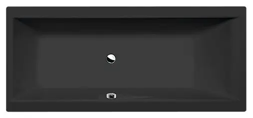 Polysan Cleo - Bañera de 170x75 cm, color negro mate. 94611.21