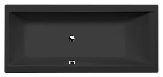 Polysan Cleo - Kadica 180 x 80 cm, mat crna 95611.21
