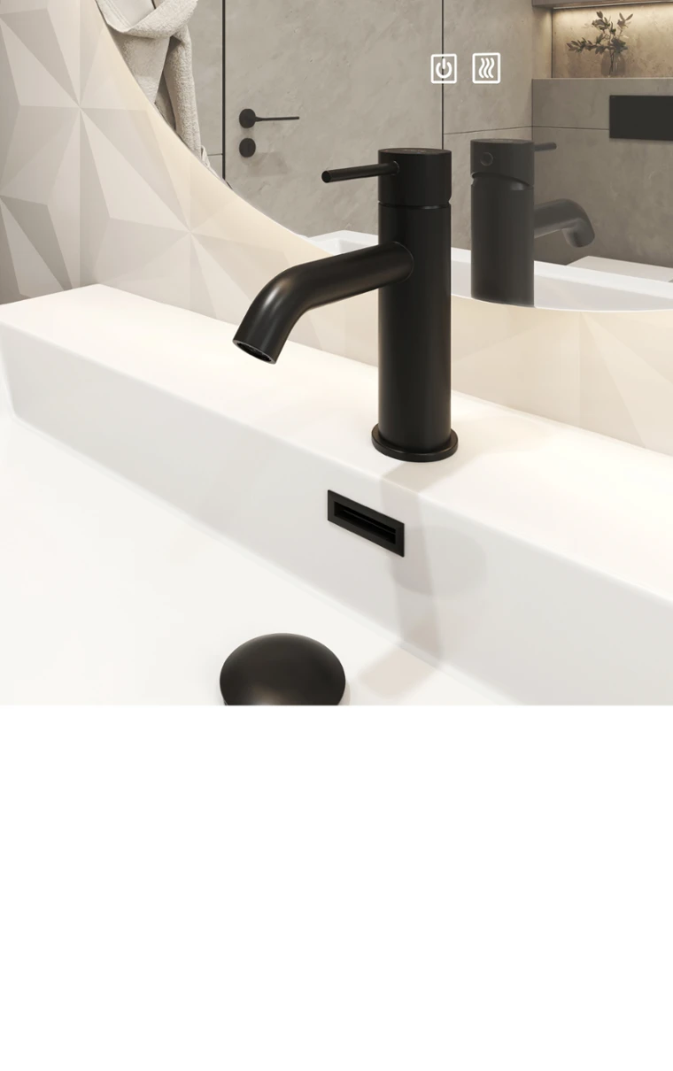 kielle Oudee - Umyvadlová baterie, matná černá 10115104