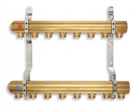 Novaservis Installatie toebehoren - Verdeler met enkelzijdige G1" schroefaansluiting, 7 circuits RPN07