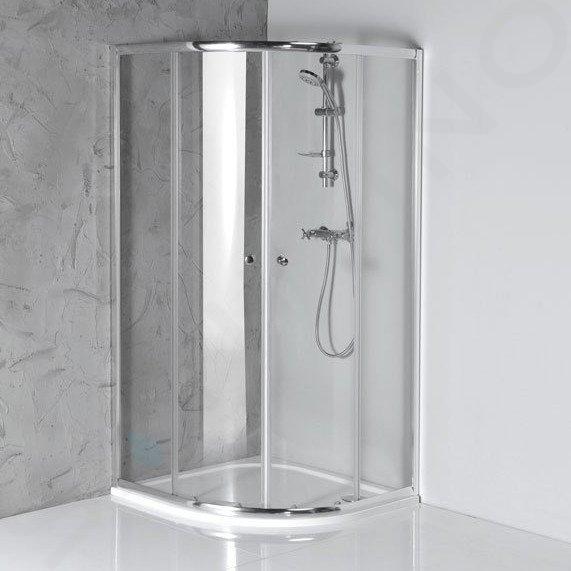 Aqualine Arleta - Cabine de douche 90x90 cm, chrome/verre clair HLS900Y