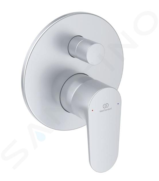 Ideal Standard Cerafine O - Batéria pod omietku, na 2 spotrebiče, s telesom, strieborná A7193SI