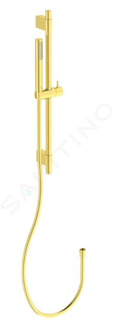 Ideal Standard Idealrain - Set douchekop, douchestang en doucheslang, geborsteld goud A7616A2