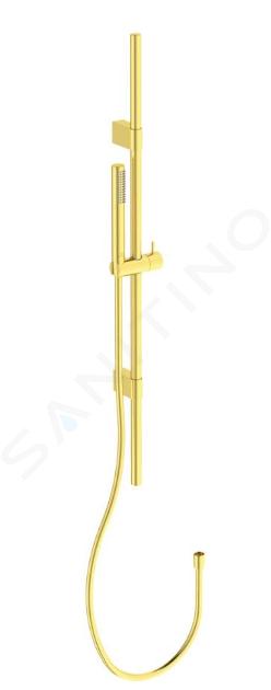 Ideal Standard Idealrain - Set douchekop, douchestang en doucheslang, geborsteld goud A7617A2