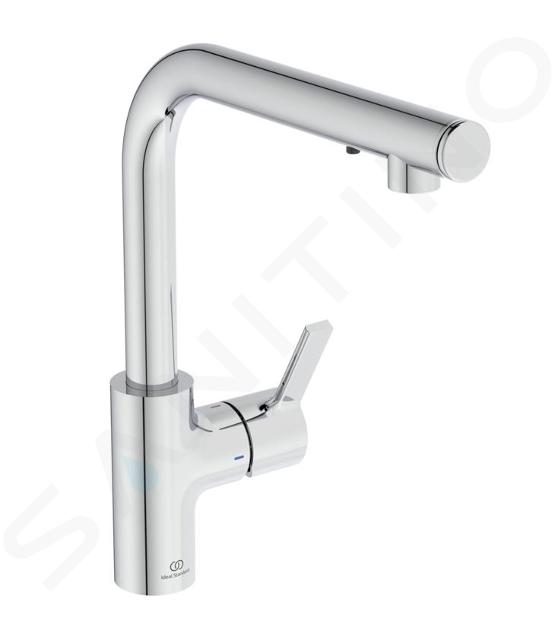 Ideal Standard Gusto - Grifo de fregadero con dispensador de jabón, cromo A7817AA