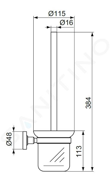 Ideal Standard IOM - Porta spazzolino e dentifricio, vetro satinato  nero/nero seta A7928XG