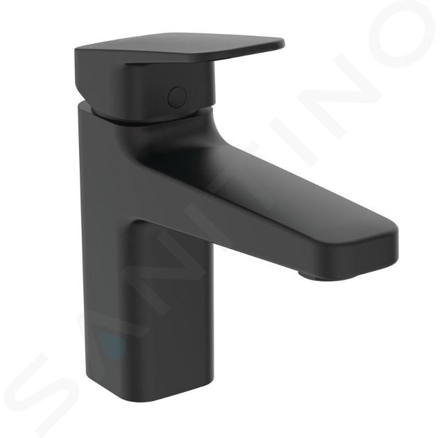 Ideal Standard CeraPlan - Mitigeur de lavabo avec vidage, BlueStart, noir soyeux BD228XG