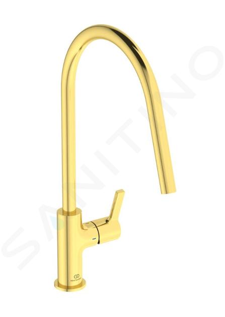 Ideal Standard Gusto - Grifo de fregadero, oro cepillado BD408A2