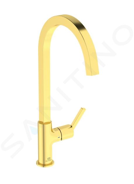 Ideal Standard Gusto - Grifo de fregadero, oro cepillado BD411A2