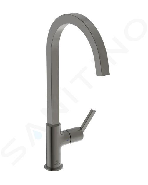 Ideal Standard Gusto - Grifo de fregadero, Gris magnético BD411A5