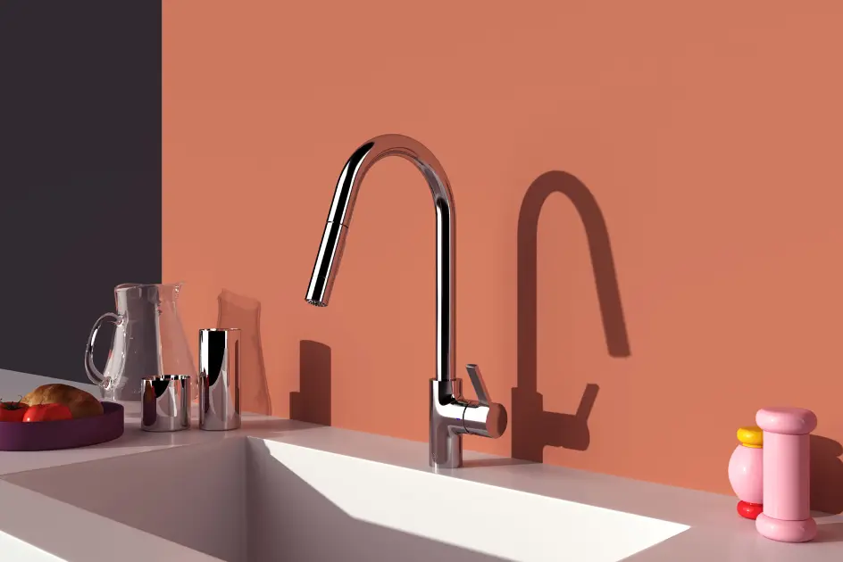 Rubinetto Miscelatore Monocomando Cucina Lavello Lavabo Con Doccetta Estraibile – ROYAL SHOPPING - Foto 3