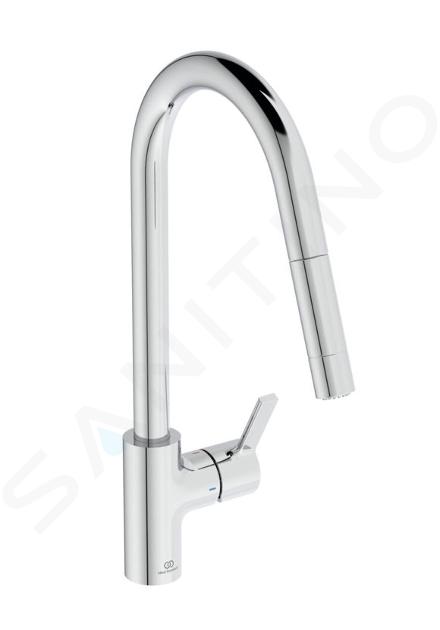 Ideal Standard Gusto - Mitigeur d'évier avec douchette extractible, chrome BD416AA