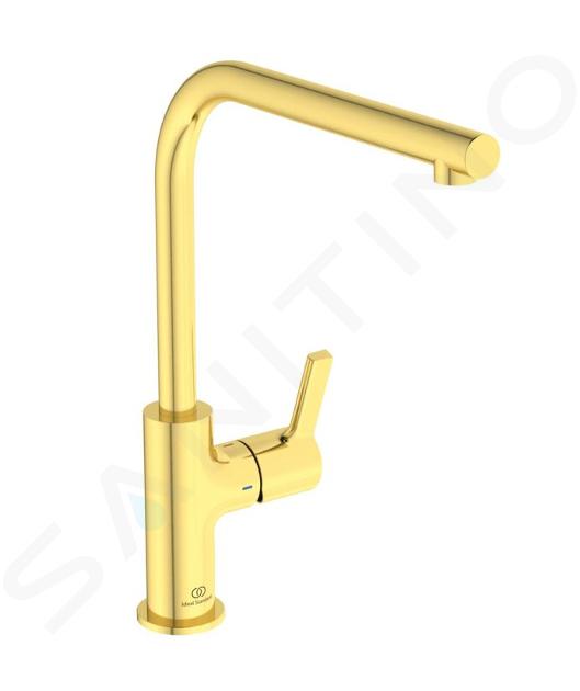 Ideal Standard Gusto - Grifo de fregadero, oro cepillado BD418A2