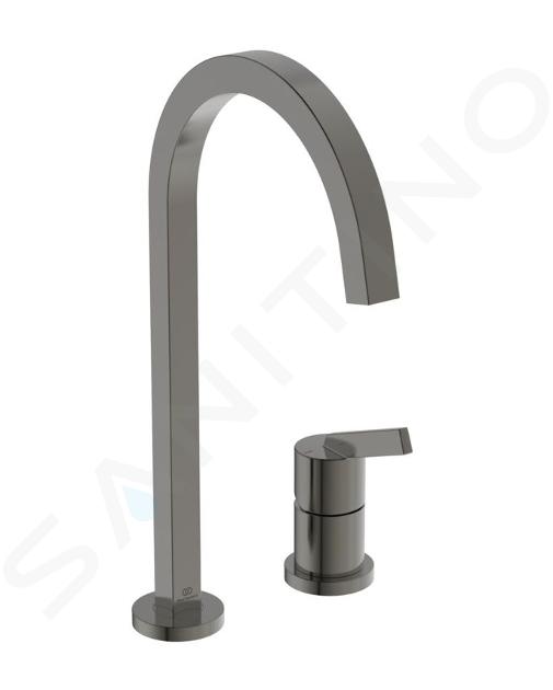 Ideal Standard Gusto - Miscelatore per lavello, installazione a 2 fori, Magnetic Grey BD423A5