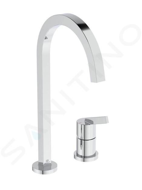 Ideal Standard Gusto - Grifo de bañera, 2 orificios, cromo BD423AA