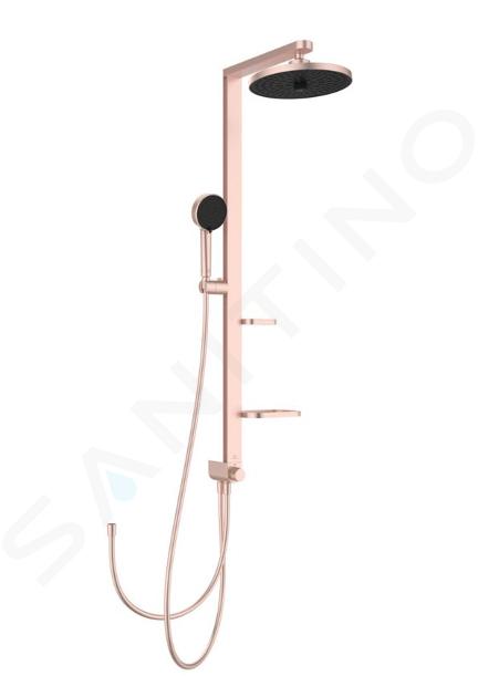 Ideal Standard ALU+ - Set doccia senza miscelatore, diametro 26 cm, 2 getti, rosé BD585RO