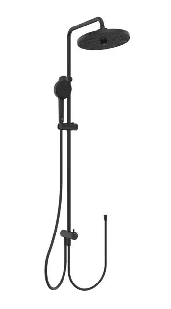 Ideal Standard CeraTherm - Conjunto de ducha sin grifo, diámetro 26 cm, 2 chorros, negro seda BD747XG