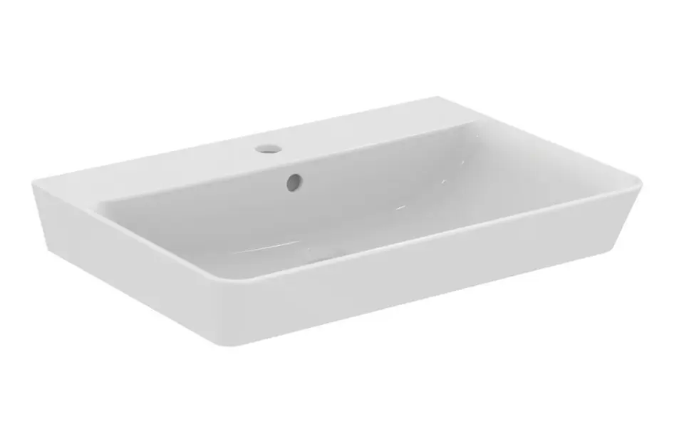 Levně Ideal Standard Connect Air - Umyvadlo 65x46 cm, s přepadem, otvor pro baterii, bílá E074101