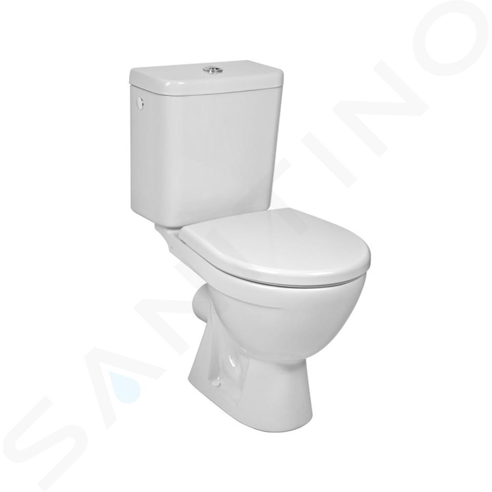 Jika Lyra plus - Duobloktoilet, afvoer achter, zijdelingse vulling, wit H8263860002413