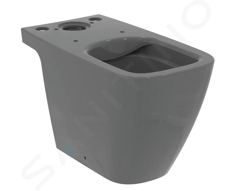 Ideal Standard i.Life B - Staande toiletpot, vario afvoer, RimLS+, glanzend grijs T461258