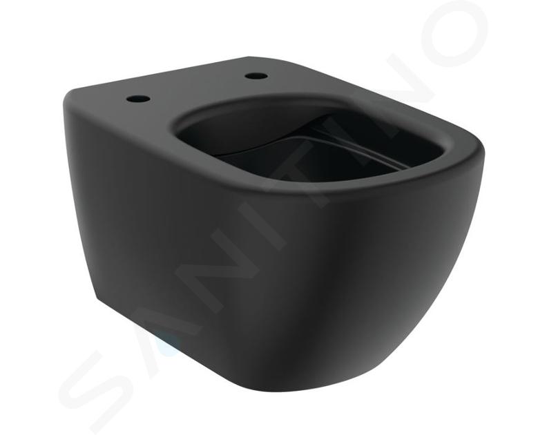 Ideal Standard Tesi - Hangend toilet, RimLS+, zijde zwart T4932V3