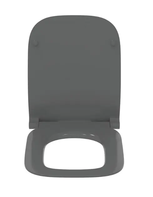 Ideal Standard I.life A Tapa WC, Forma Angular, Asiento De Inodoro Duradero, Incluye Juego De Bisagras Para Un Fácil Montaje, Duroplástico Resistente – Blanco (360x450x45 Mm