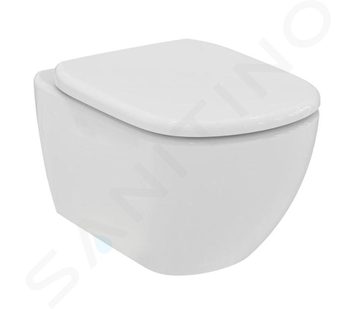 Ideal Standard Tesi - Závěsné WC se sedátkem SoftClose, RimLS+, bílá T536101