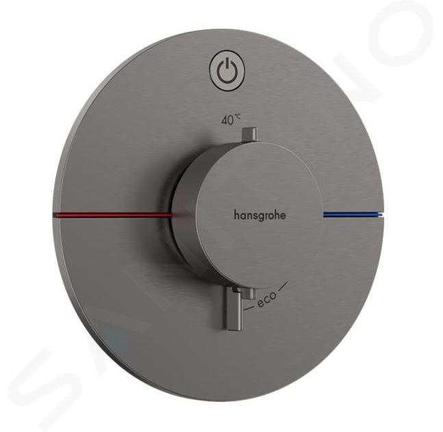 Hansgrohe ShowerSelect Comfort - Termostatická baterie pod omítku, kartáčovaný černý chrom 15553340