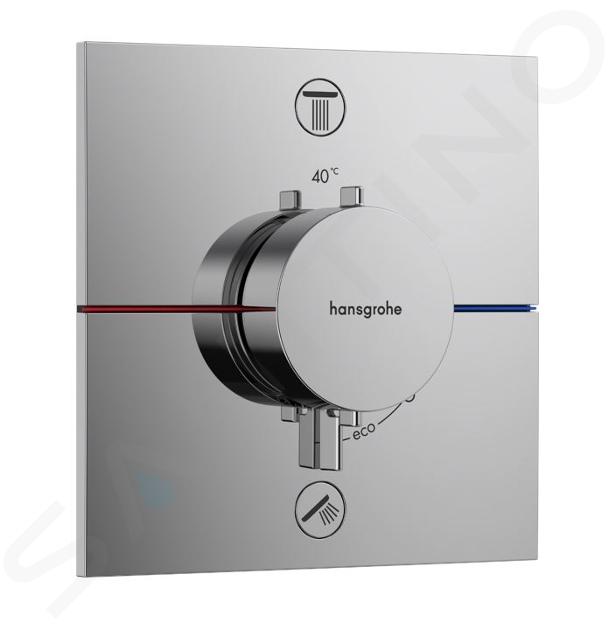 Hansgrohe ShowerSelect Comfort - Unterputz-Thermostatarmatur für 2 Verbraucher, Chrom 15572000