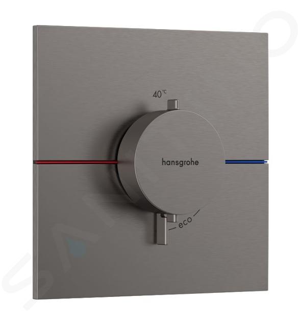 Hansgrohe ShowerSelect Comfort - Mitigeur thermostatique encastré, chrome noir brossé 15574340