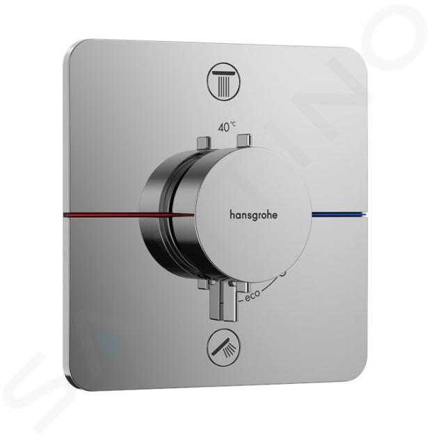 Hansgrohe ShowerSelect Comfort - Termostatická batéria pod omietku, na 2 spotrebiče, chróm 15583000