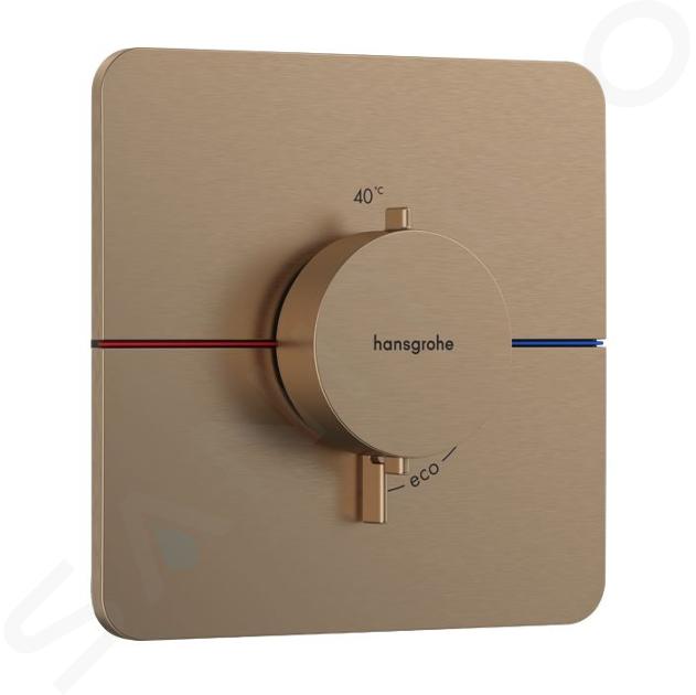 Hansgrohe ShowerSelect Comfort - Grifo de bañera termostático empotrado, bronce cepillado 15588140