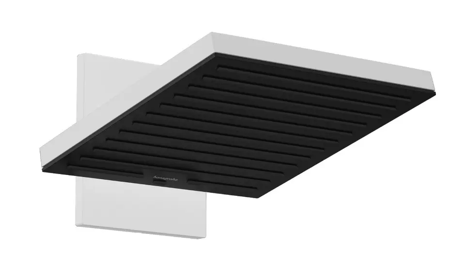 Hansgrohe Pulsify E - Pălărie de duș, 26x26 cm, 2 jeturi, alb mat 24350700