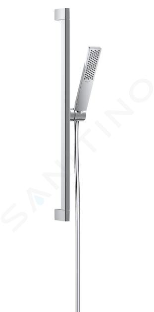 Hansgrohe Pulsify E - Conjunto de alcachofa de ducha, barra y flexo, EcoSmart, cromo 24370000