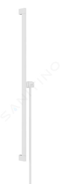 Hansgrohe Unica - Barre de douche 10 cm, avec flexible, blanc mat 24403700