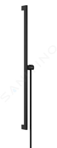 Hansgrohe Unica - Barre de douche 66 mm, avec flexible, noir mat 24404670