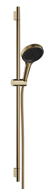 Levně Hansgrohe Rainfinity - Set sprchové hlavice, tyče a hadice, 3 proudy, EcoSmart, zlatá 28744990