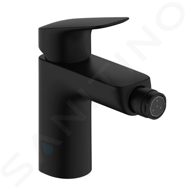 Hansgrohe Logis - Grifo de bidé, con desagüe, negro mate 71200670