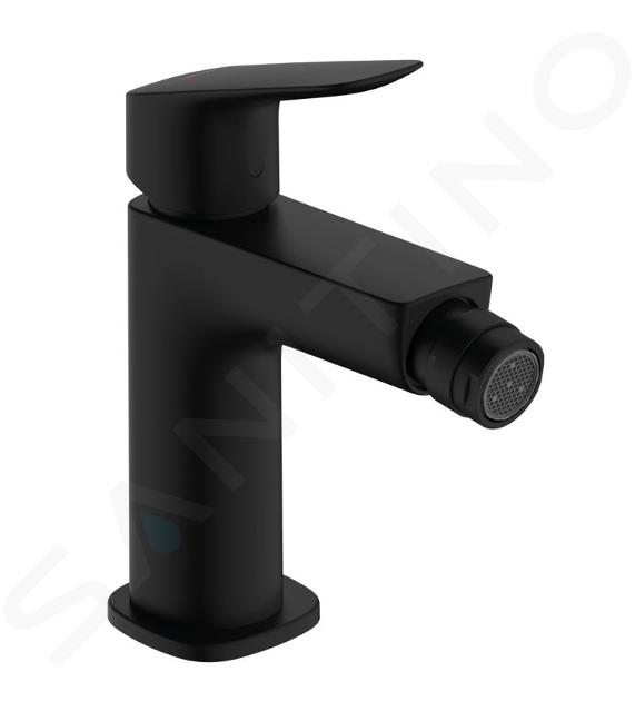 Hansgrohe Logis - Bidetarmatur mit Ablaufgarnitur, EcoSmart, schwarz matt 71201670