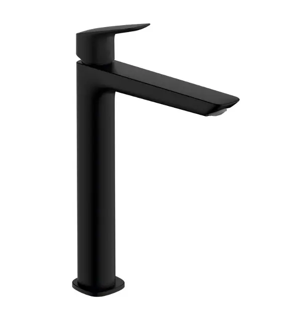 Hansgrohe Logis - Miješalica za umivaonik s odvodnim setom, EcoSmart, mat crna 71257670