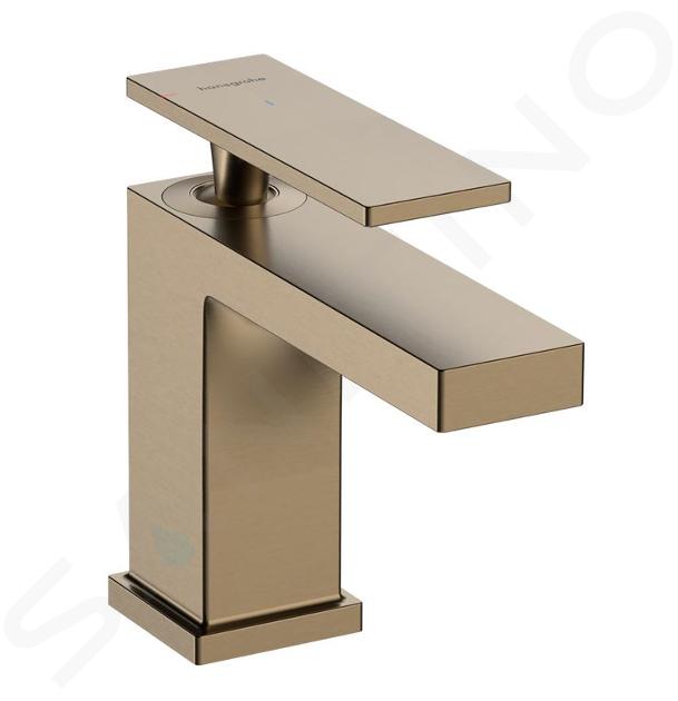 Hansgrohe Tecturis E - Grifo de lavabo con desagüe, CoolStart, EcoSmart, bronce cepillado 73002140