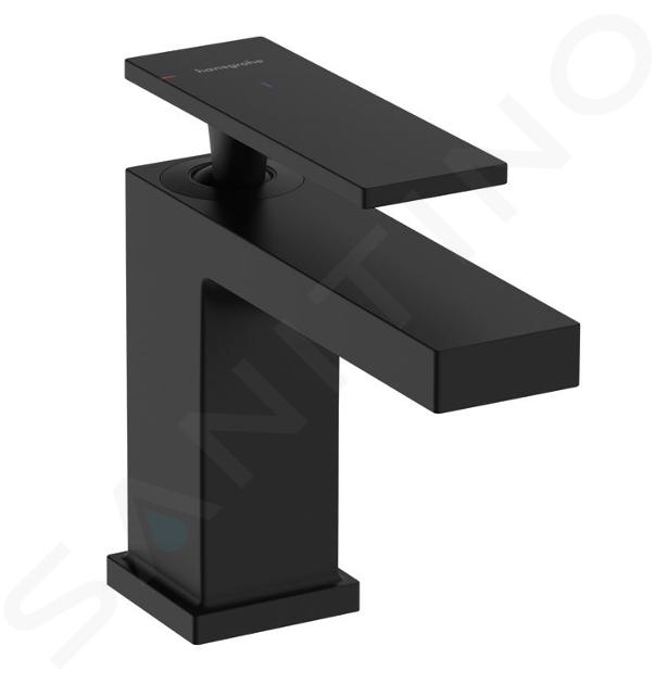 Hansgrohe Tecturis E - Grifo de lavabo, con desagüe, CoolStart, EcoSmart, negro mate 73002670