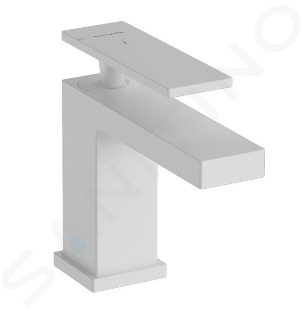 Hansgrohe Tecturis E - Grifo de lavabo, con desagüe, CoolStart, EcoSmart, blanco mate 73002700